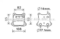 AVA QUALITY COOLING vw3391 -  масляный радиатор, двигательное масло